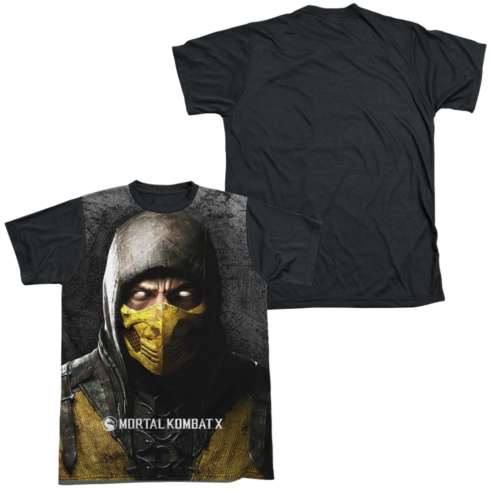 Mortal Kombat Finish Him Men's Black Back T-Shirt Men's Black Back T-Shirt Mortal Kombat