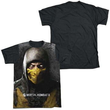 Mortal Kombat Finish Him men's black back t-shirt