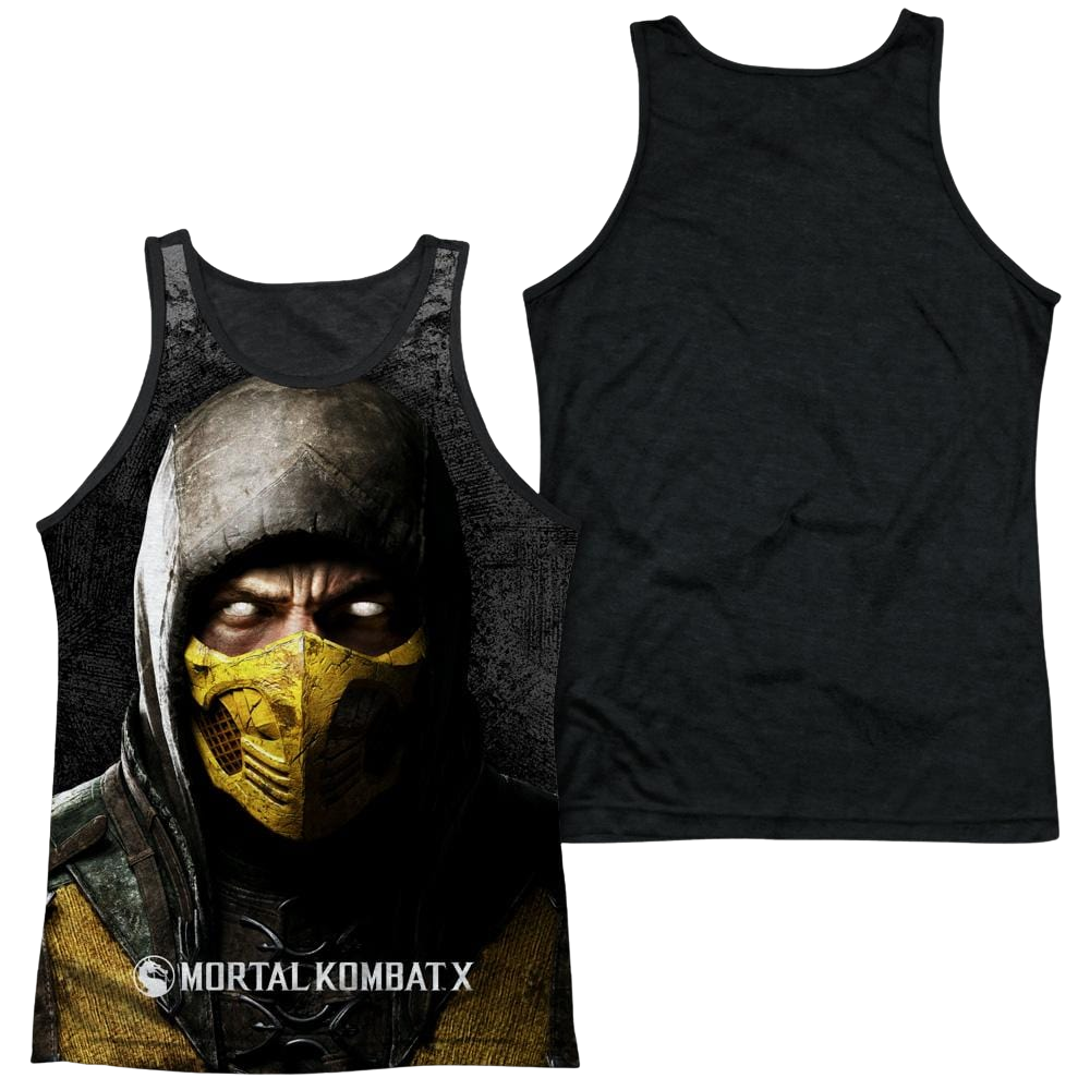 Mortal Kombat Finish Him Men's Black Back Tank Men's Black Back Tank Mortal Kombat