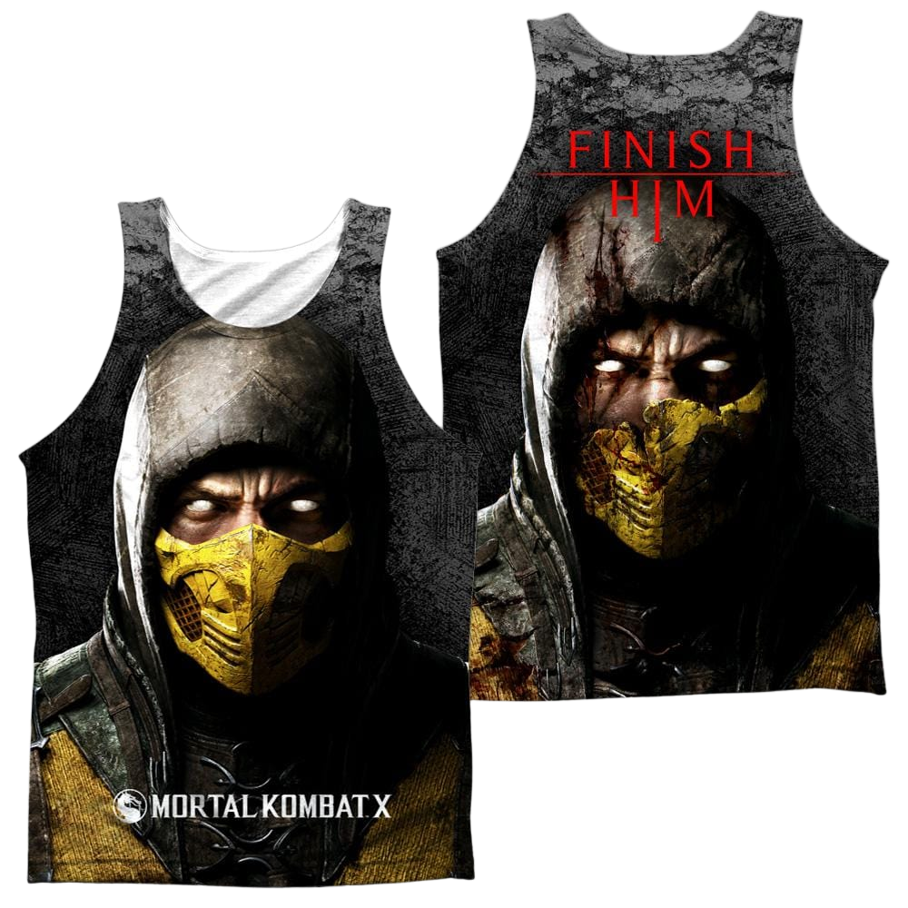 Mortal Kombat Finish Him Men's All Over Print Tank Men's All Over Print Tank Mortal Kombat
