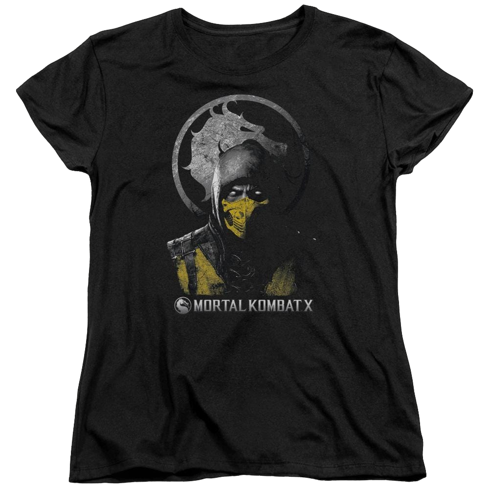 Mortal Kombat Scorpion Bust Women's T-Shirt Women's T-Shirt Mortal Kombat