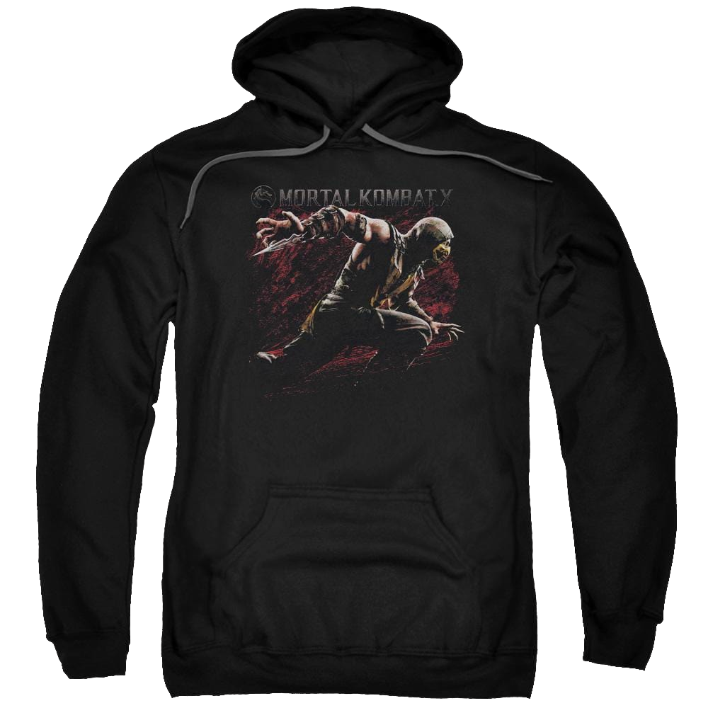 Mortal Kombat Scorpion Lunge Pullover Hoodie Pullover Hoodie Mortal Kombat