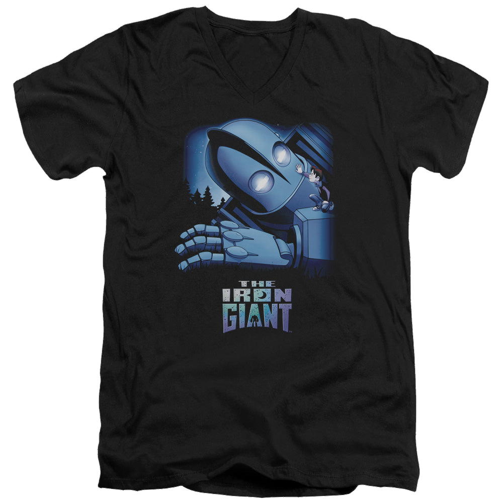 Iron Giant, The Giant And Hogarth - Men's V-Neck T-Shirt Men's V-Neck T-Shirt The Iron Giant