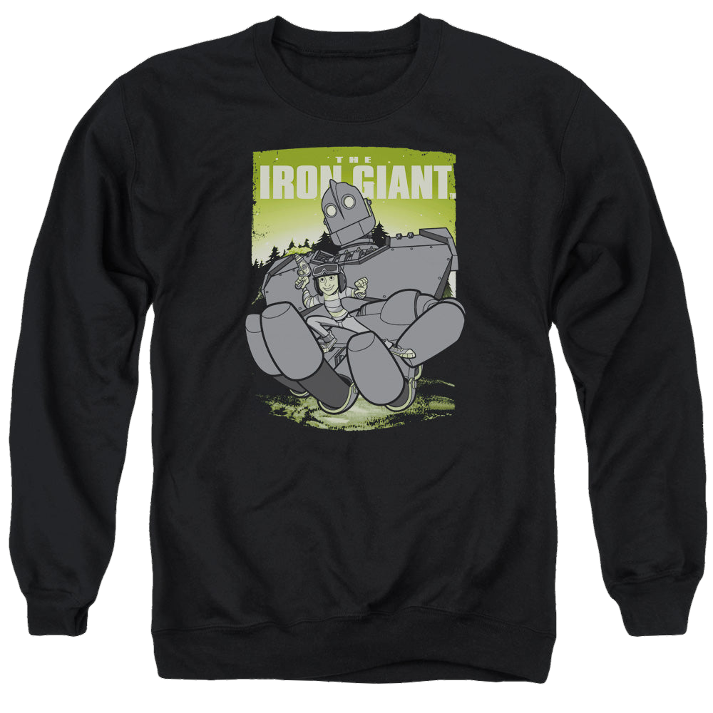 Iron Giant, The Helping Hand - Men's Crewneck Sweatshirt Men's Crewneck Sweatshirt The Iron Giant