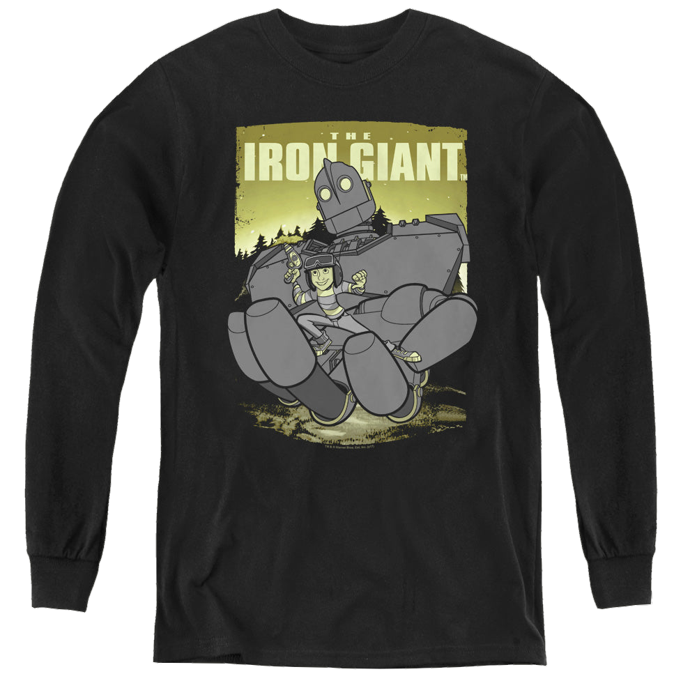 Iron Giant, The Helping Hand - Youth Long Sleeve T-Shirt Youth Long Sleeve T-Shirt The Iron Giant