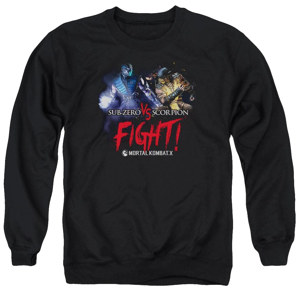 Mortal Kombat Fight Men's Crewneck Sweatshirt Men's Crewneck Sweatshirt Mortal Kombat