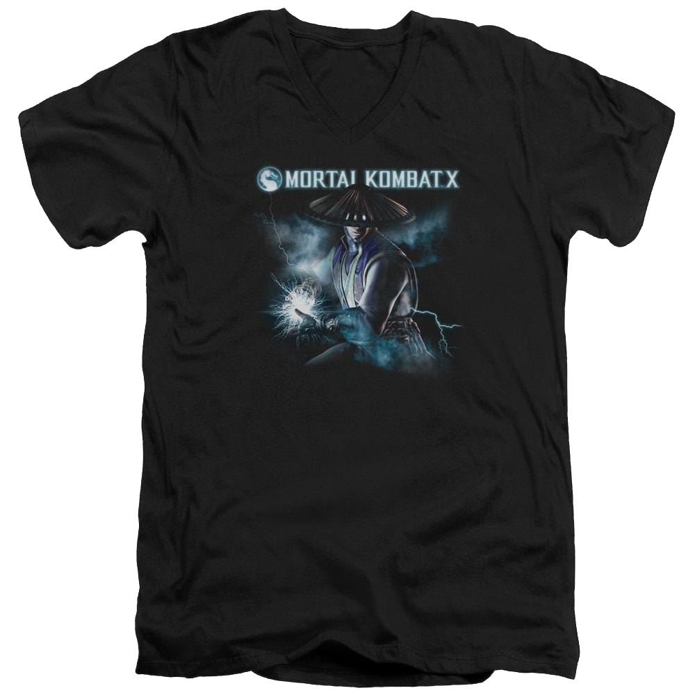 Mortal Kombat Raiden Men's V-Neck T-Shirt Men's V-Neck T-Shirt Mortal Kombat