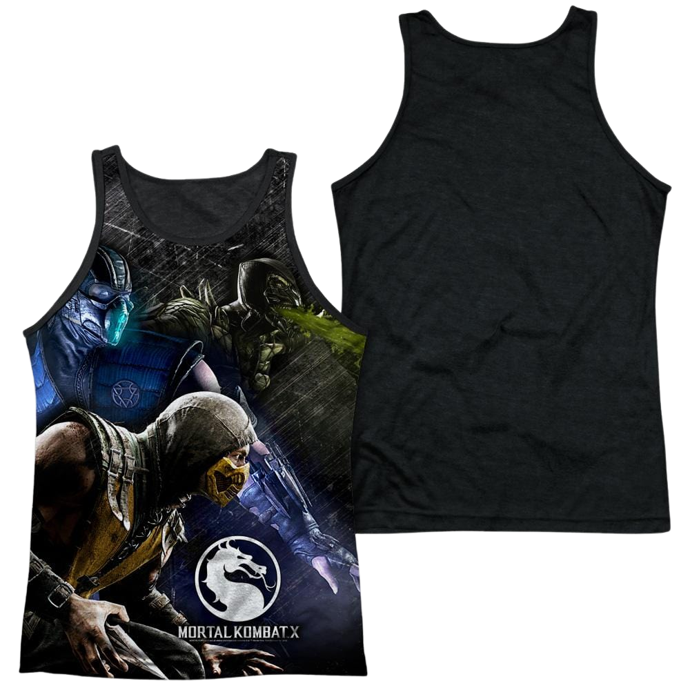 Mortal Kombat Three Of A Kind Men's Black Back Tank Men's Black Back Tank Mortal Kombat