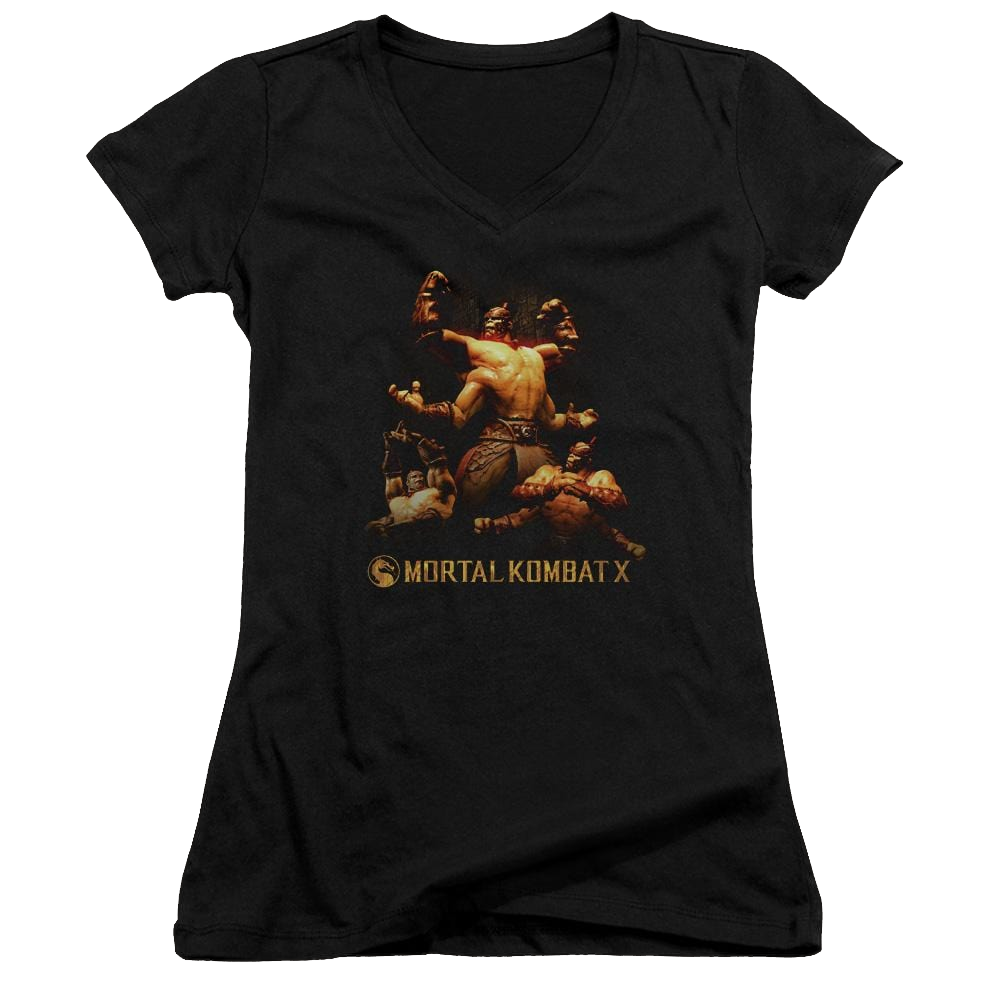 Mortal Kombat Goro Juniors V-Neck T-Shirt Juniors V-Neck T-Shirt Mortal Kombat