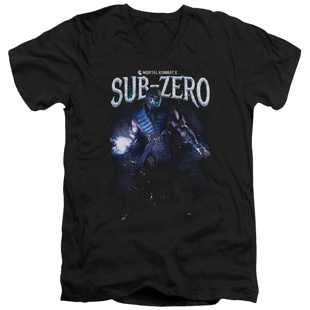 Mortal Kombat Sub-zero Men's V-Neck T-Shirt Men's V-Neck T-Shirt Mortal Kombat
