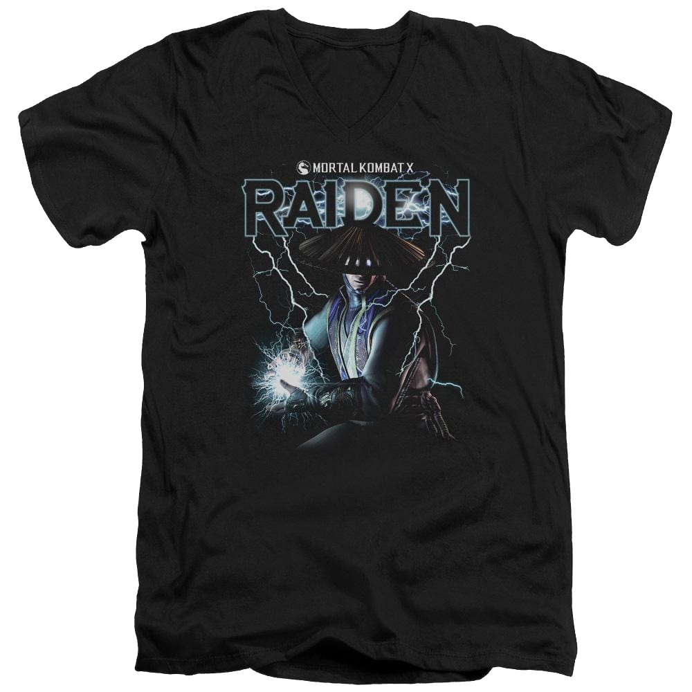Mortal Kombat Raiden Men's V-Neck T-Shirt Men's V-Neck T-Shirt Mortal Kombat