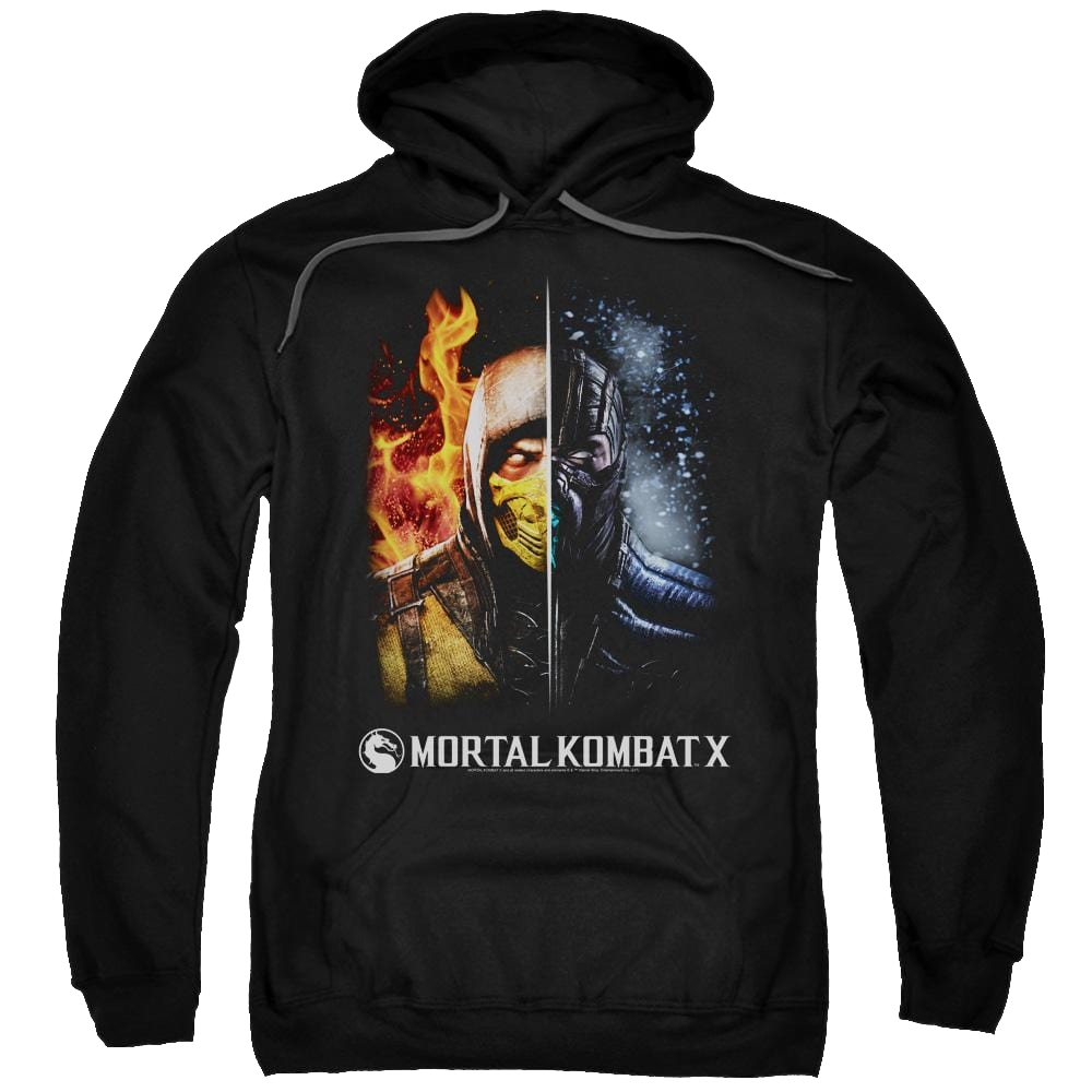 Mortal Kombat Fire And Ice Pullover Hoodie Pullover Hoodie Mortal Kombat