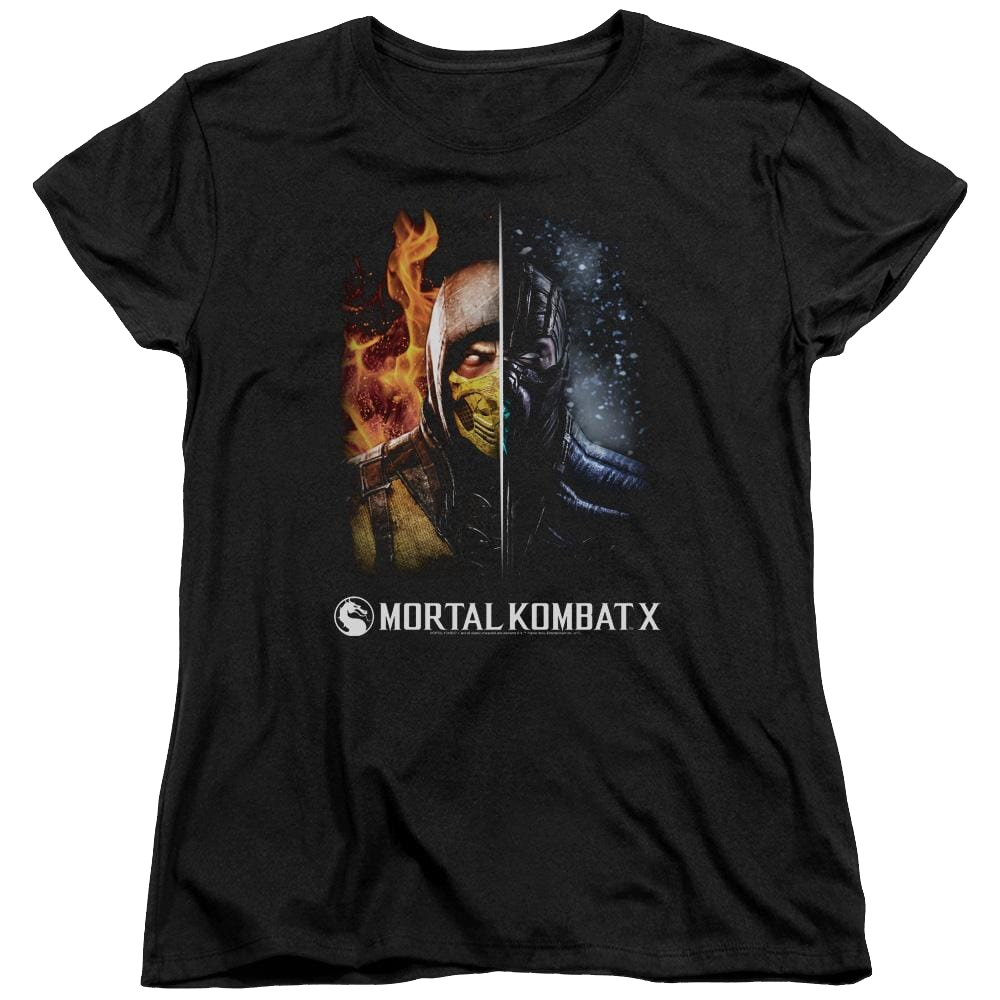 Mortal Kombat Fire And Ice Women's T-Shirt Women's T-Shirt Mortal Kombat