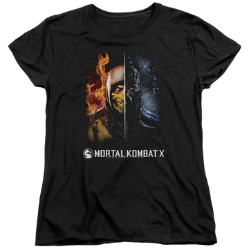 Mortal Kombat Fire And Ice Women's T-Shirt Women's T-Shirt Mortal Kombat