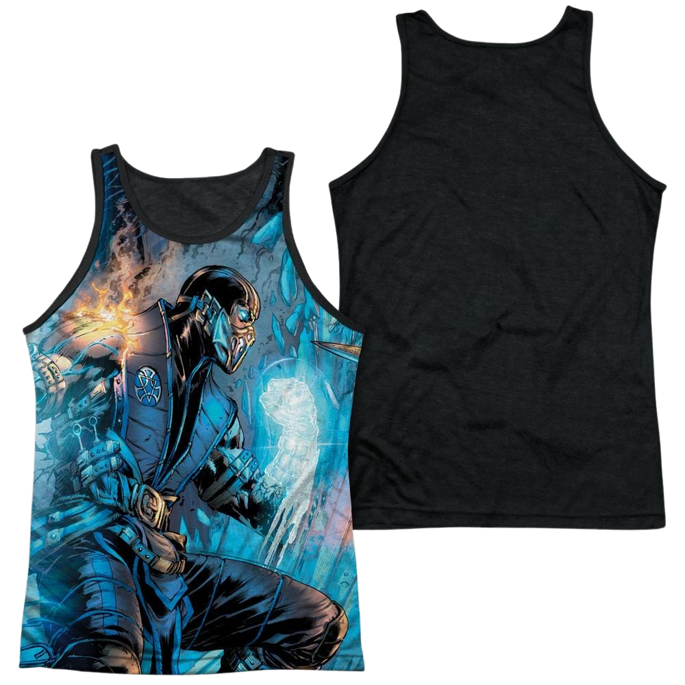 Mortal Kombat Kombat Comic Men's Black Back Tank Men's Black Back Tank Mortal Kombat