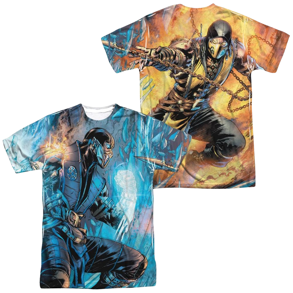 Mortal Kombat Kombat Comic Men's All Over Print T-Shirt Men's All-Over Print T-Shirt Mortal Kombat