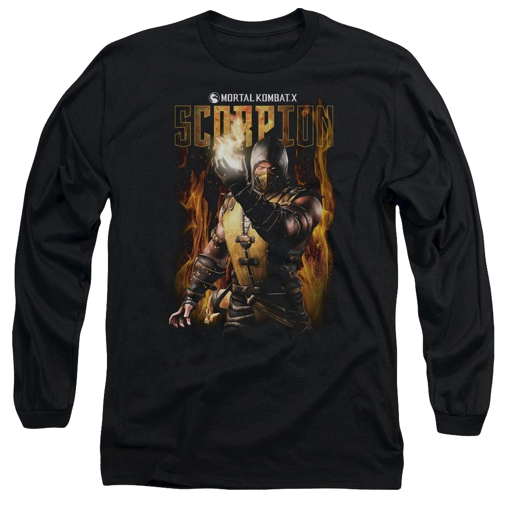 Mortal Kombat Scorpion Men's Long Sleeve T-Shirt Men's Long Sleeve T-Shirt Mortal Kombat