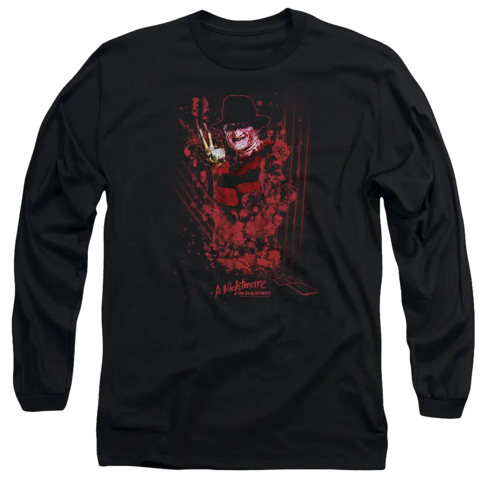 A Nightmare on Elm Street One Two Freddys Coming For You - Men's Long Sleeve T-Shirt A Nightmare on Elm Street