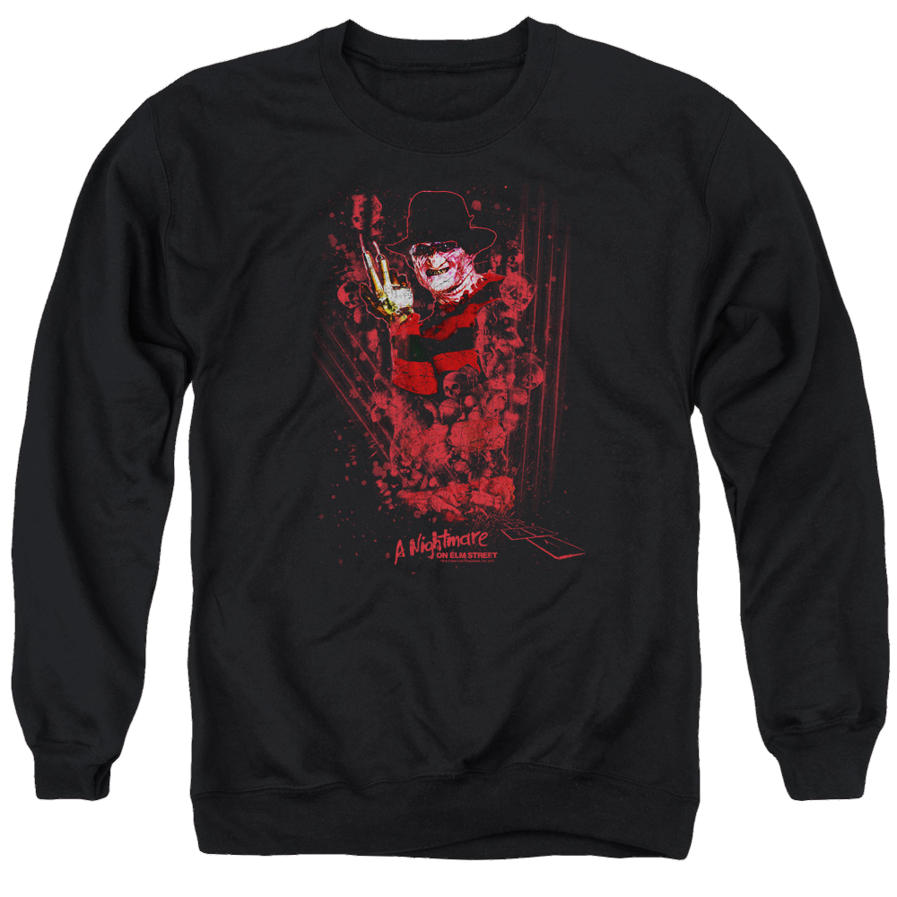 A Nightmare on Elm Street One Two Freddys Coming For You - Men's Crewneck Sweatshirt Men's Crewneck Sweatshirt A Nightmare on Elm Street