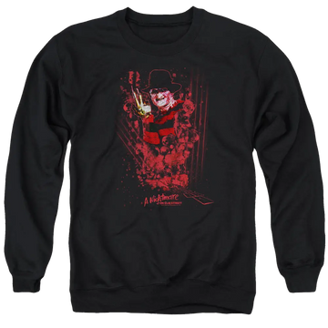 A Nightmare on Elm Street One Two Freddys Coming For You - Men's Crewneck Sweatshirt A Nightmare on Elm Street