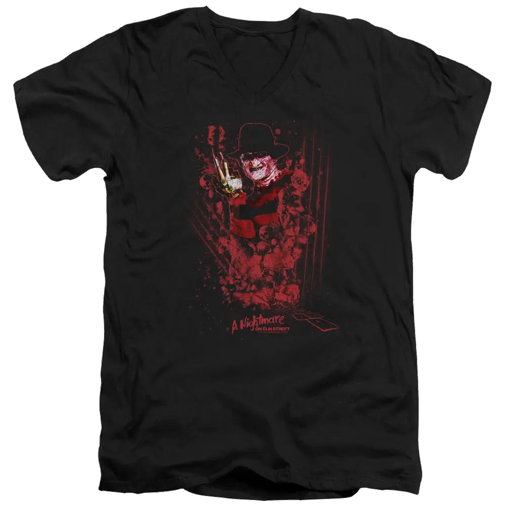 A Nightmare on Elm Street One Two Freddys Coming For You - Men's V-Neck T-Shirt A Nightmare on Elm Street