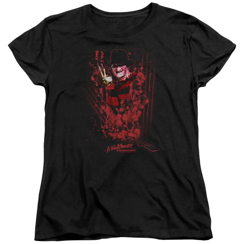 A Nightmare on Elm Street One Two Freddys Coming For You - Women's T-Shirt A Nightmare on Elm Street