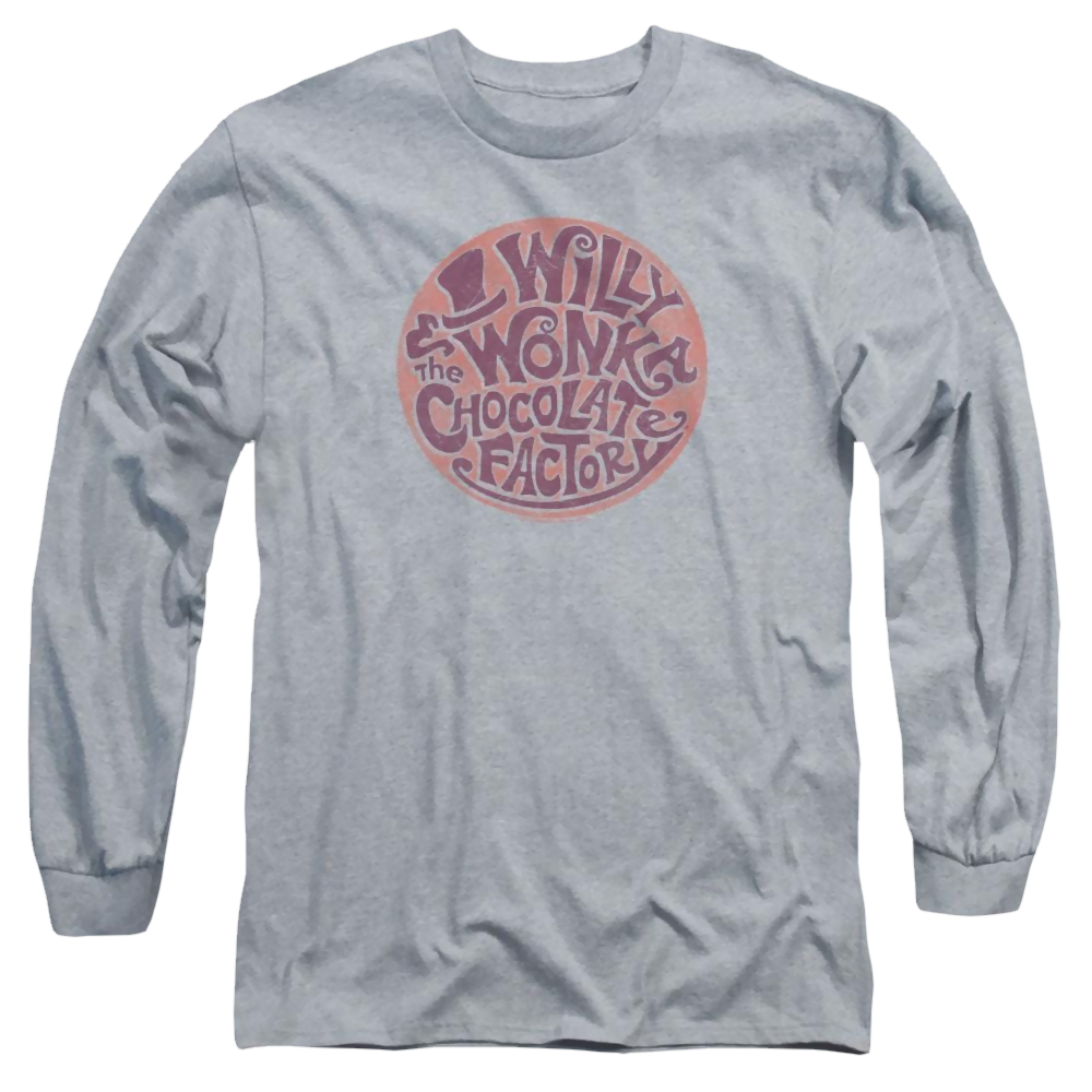 Willy Wonka & the Chocolate Factory Circle Logo Men's Long Sleeve T-Shirt Men's Long Sleeve T-Shirt Willy Wonka and the Chocolate Factory