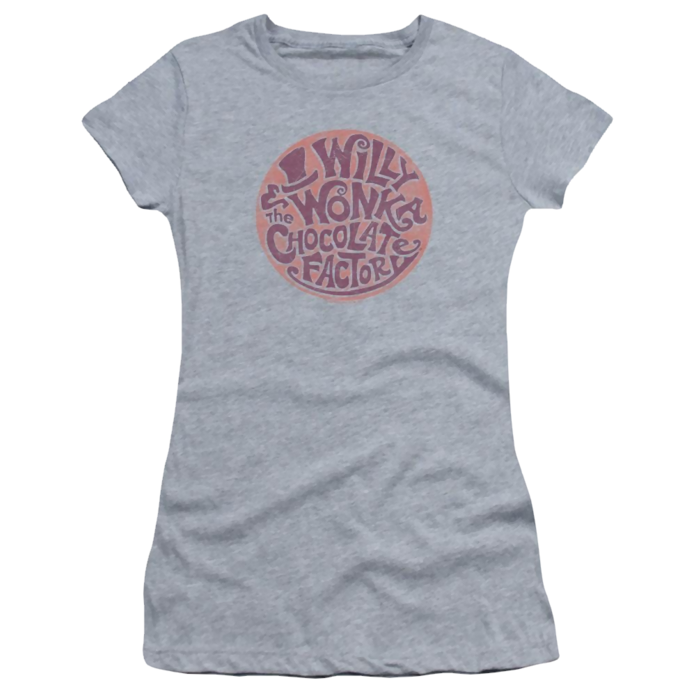 Willy Wonka & the Chocolate Factory Circle Logo Juniors T-Shirt Juniors T-Shirt Willy Wonka and the Chocolate Factory