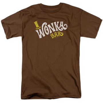 Coffee men's regular fit t-shirt with Willy Wonka and the Chocolate Factory Wonka Logo graphic