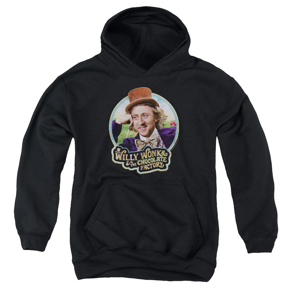 Willy Wonka and the Chocolate Factory Its Scrumdiddlyumptious - Youth Hoodie Youth Hoodie (Ages 8-12) Willy Wonka and the Chocolate Factory