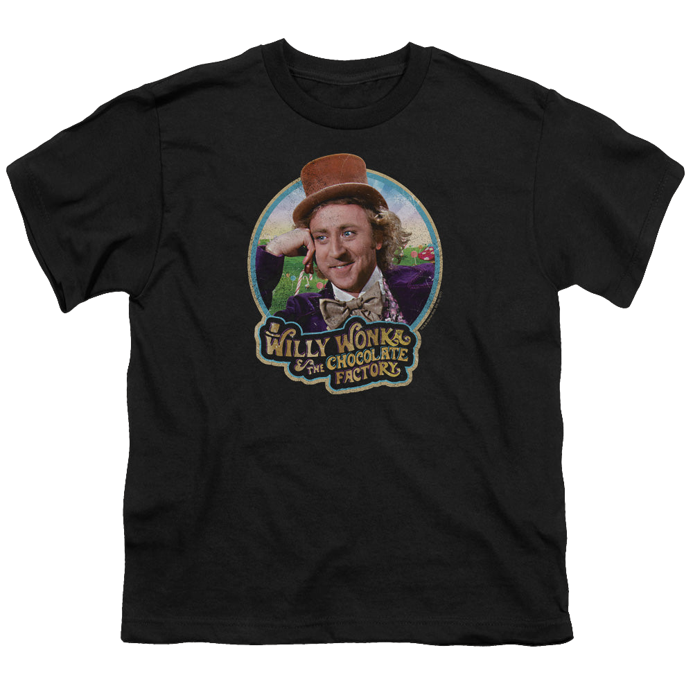 Willy Wonka and the Chocolate Factory Its Scrumdiddlyumptious - Youth T-Shirt Youth T-Shirt (Ages 8-12) Willy Wonka and the Chocolate Factory