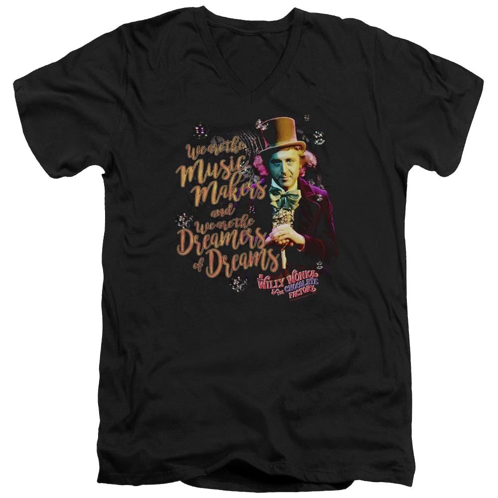 Willy Wonka & the Chocolate Factory Music Makers Men's V-Neck T-Shirt Men's V-Neck T-Shirt Willy Wonka and the Chocolate Factory