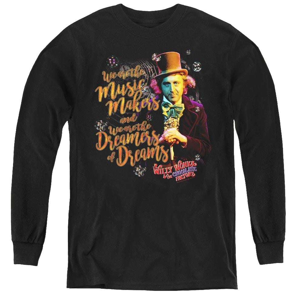 Willy Wonka And The Chocolate Factory Music Makers - Youth Long Sleeve T-Shirt Youth Long Sleeve T-Shirt Willy Wonka and the Chocolate Factory