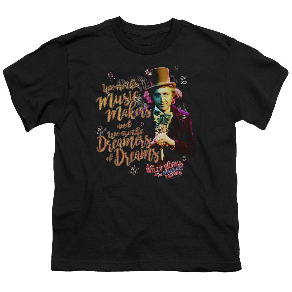 Willy Wonka and the Chocolate Factory Music Makers - Youth T-Shirt Youth T-Shirt (Ages 8-12) Willy Wonka and the Chocolate Factory