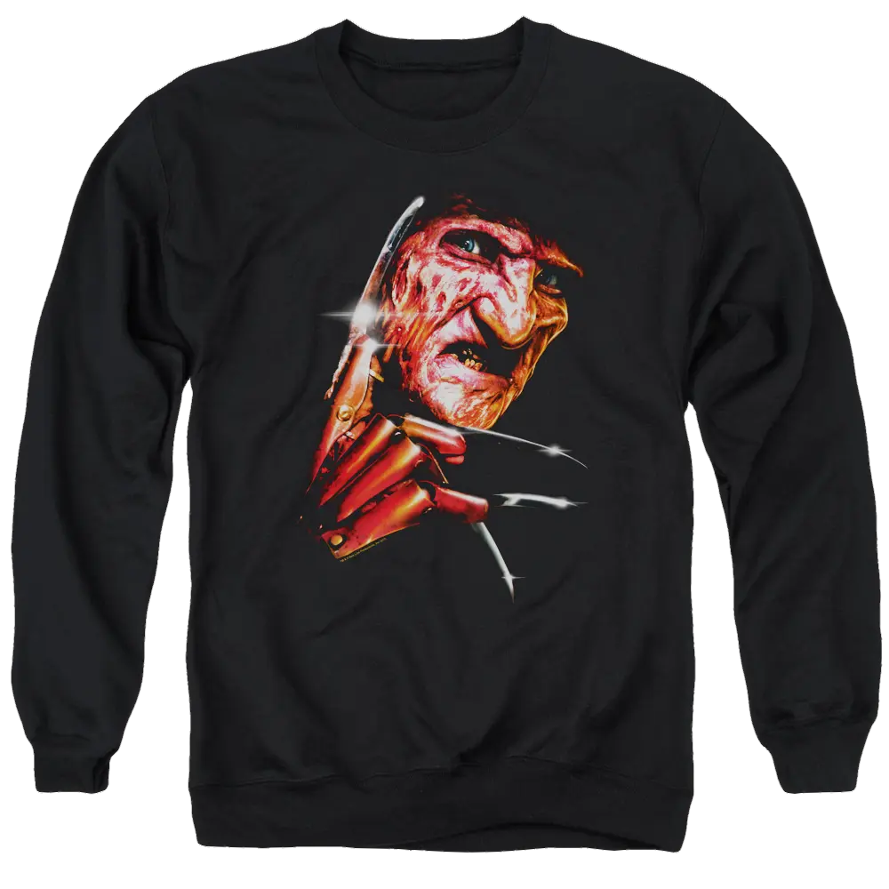 A Nightmare on Elm Street Freddys Face - Men's Crewneck Sweatshirt A Nightmare on Elm Street