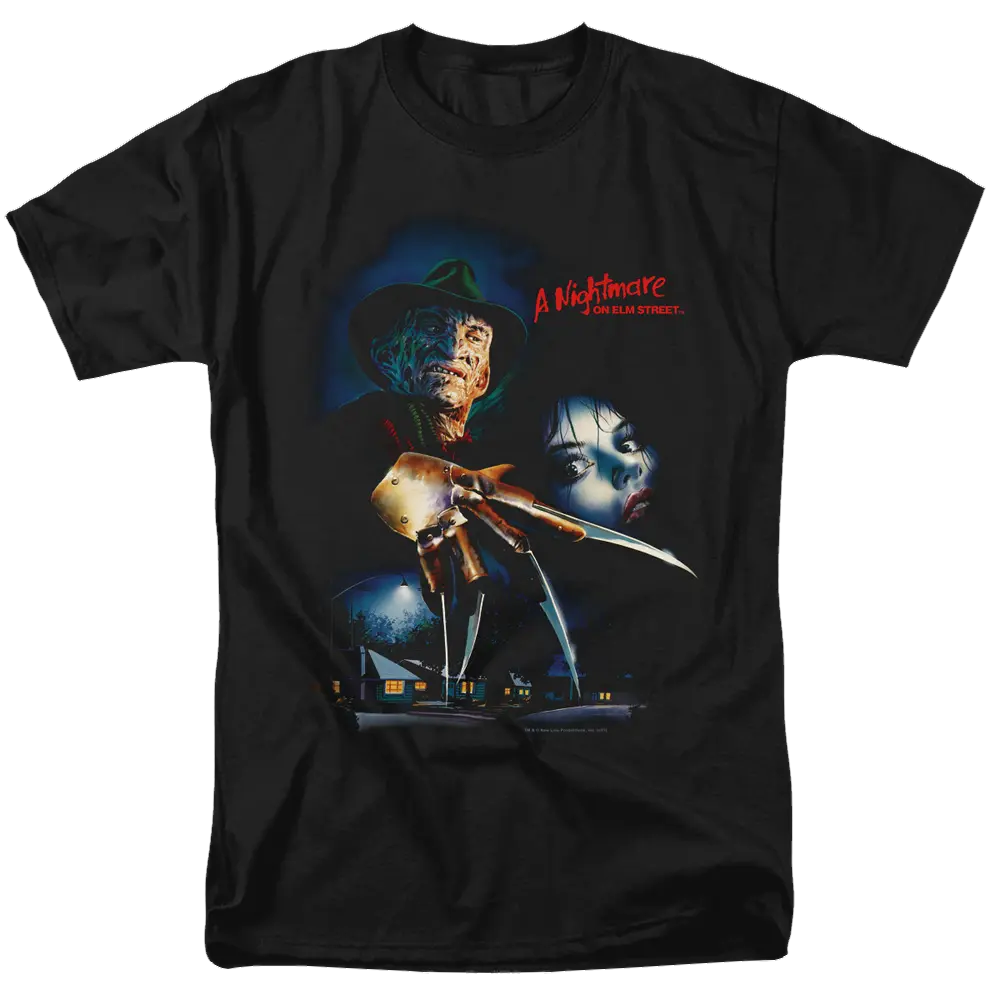 A Nightmare on Elm Street Elm Street Poster - Men's Regular Fit T-Shirt A Nightmare on Elm Street
