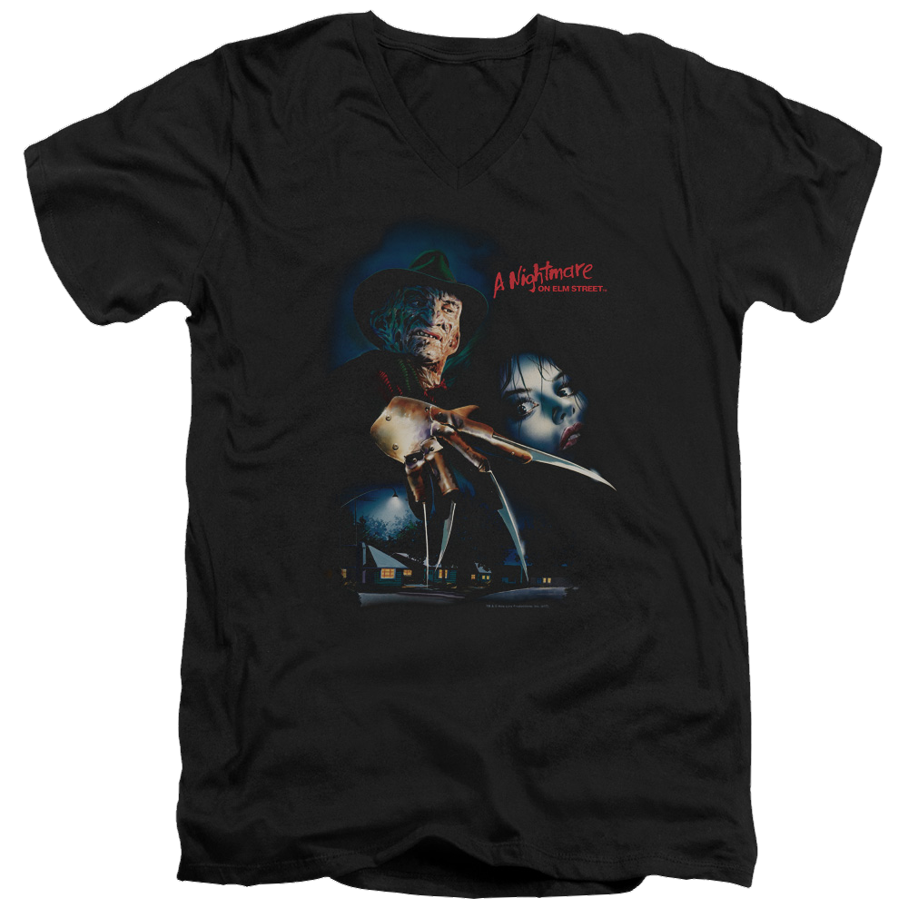A Nightmare on Elm Street Elm Street Poster - Men's V-Neck T-Shirt Men's V-Neck T-Shirt A Nightmare on Elm Street