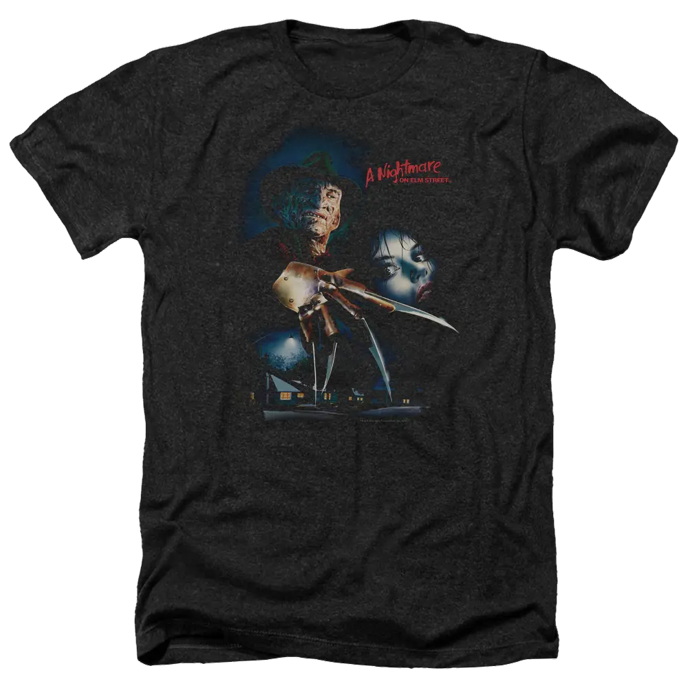 A Nightmare on Elm Street Elm Street Poster - Men's Heather T-Shirt A Nightmare on Elm Street