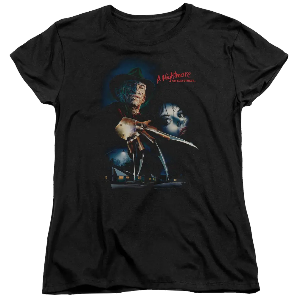 A Nightmare on Elm Street Elm Street Poster - Women's T-Shirt A Nightmare on Elm Street