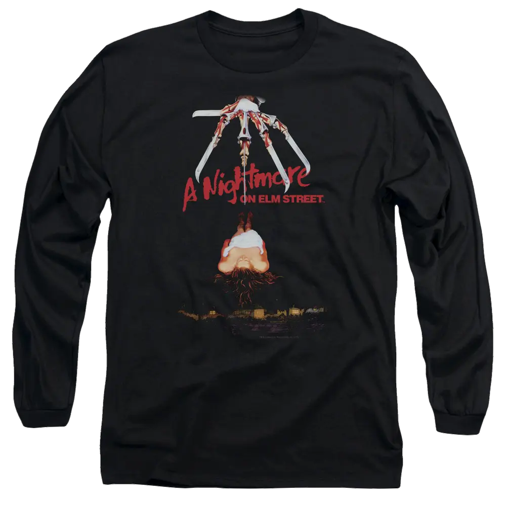 A Nightmare on Elm Street Alternate Poster - Men's Long Sleeve T-Shirt A Nightmare on Elm Street