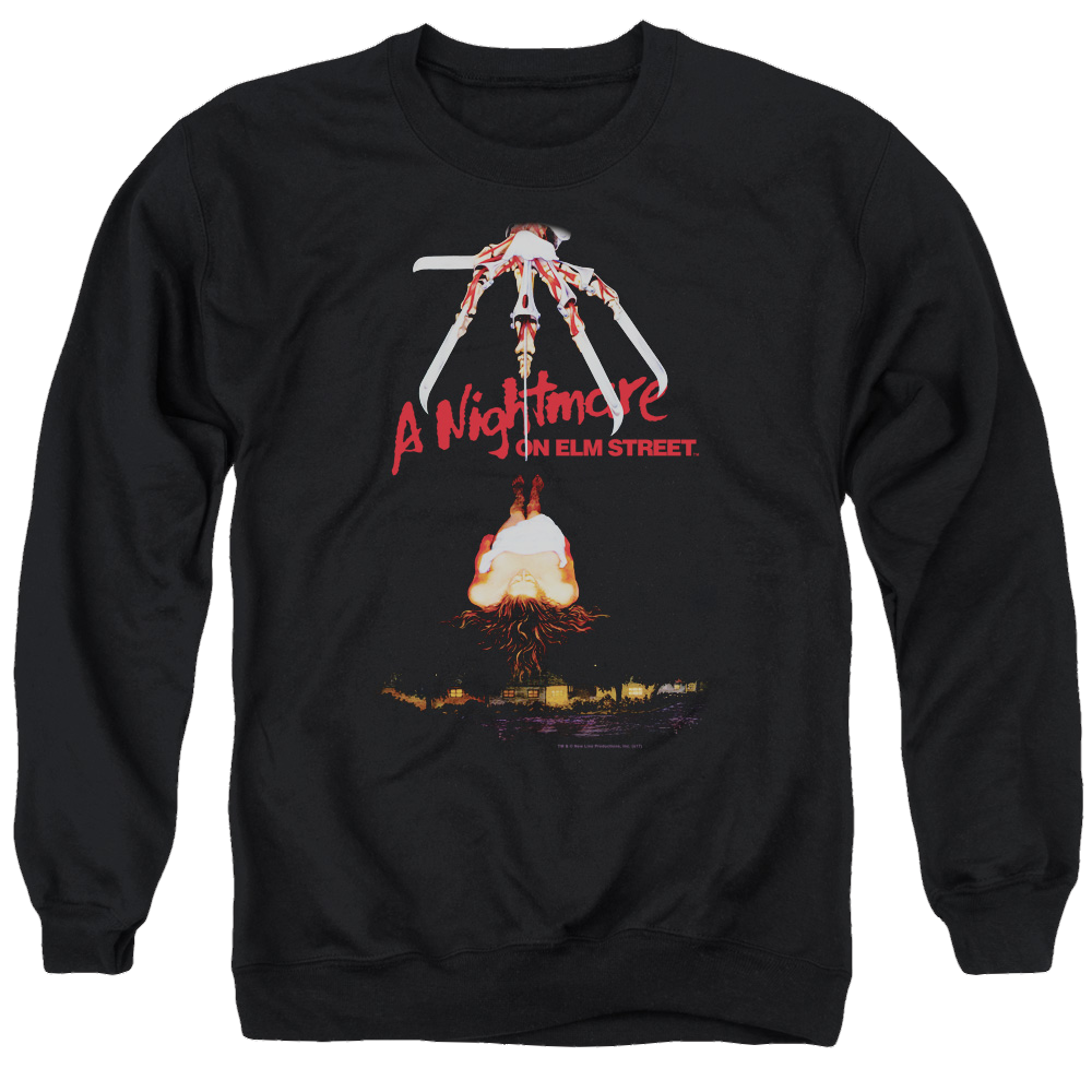 A Nightmare on Elm Street Alternate Poster - Men's Crewneck Sweatshirt Men's Crewneck Sweatshirt A Nightmare on Elm Street