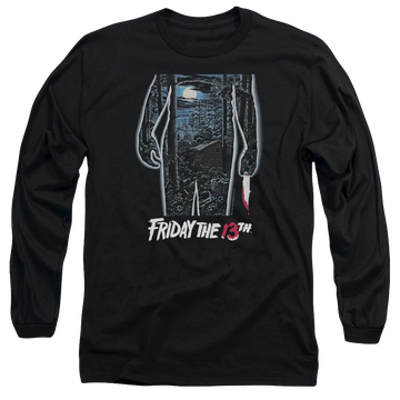Friday The 13th 13th Poster - Men's Long Sleeve T-Shirt Men's Long Sleeve T-Shirt Friday The 13th