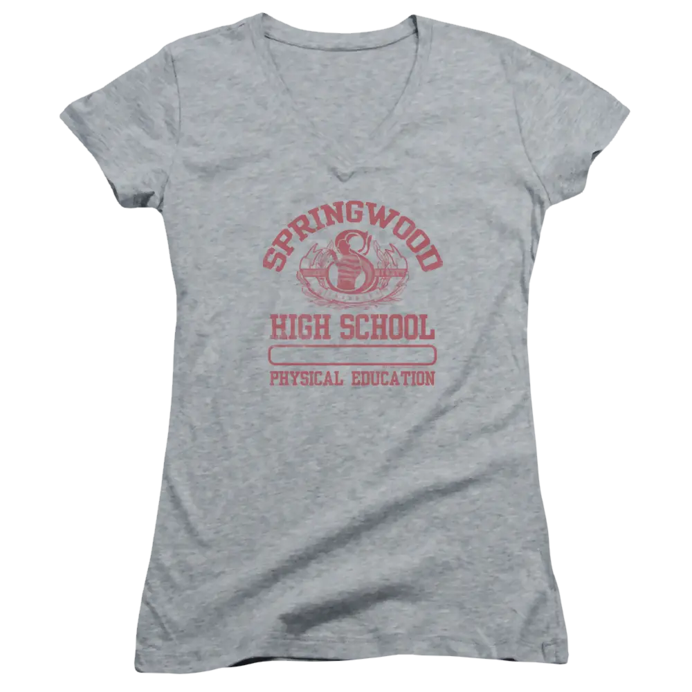A Nightmare on Elm Street Springwood High - Juniors V-Neck T-Shirt A Nightmare on Elm Street
