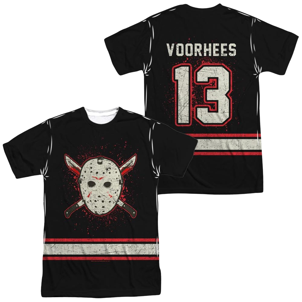 Friday The 13th Voorhees Jersey - Men's All-Over Print T-Shirt Men's All-Over Print T-Shirt Friday The 13th