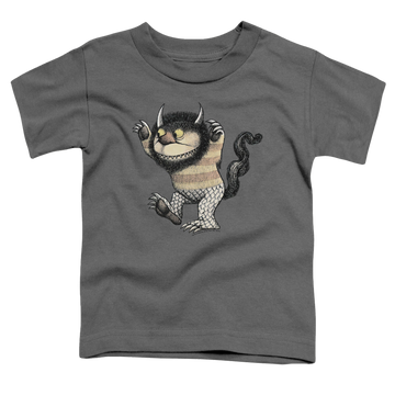 Charcoal toddler t-shirt with Where The Wild Things Are Carol graphic