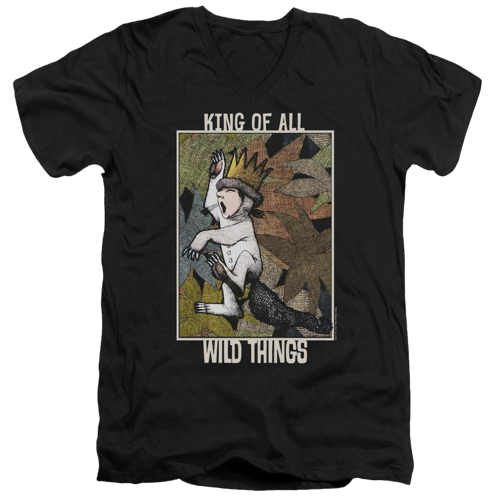 Where The Wild Things Are King Of All Wild Things Men's V-Neck T-Shirt Men's V-Neck T-Shirt Where The Wild Things Are