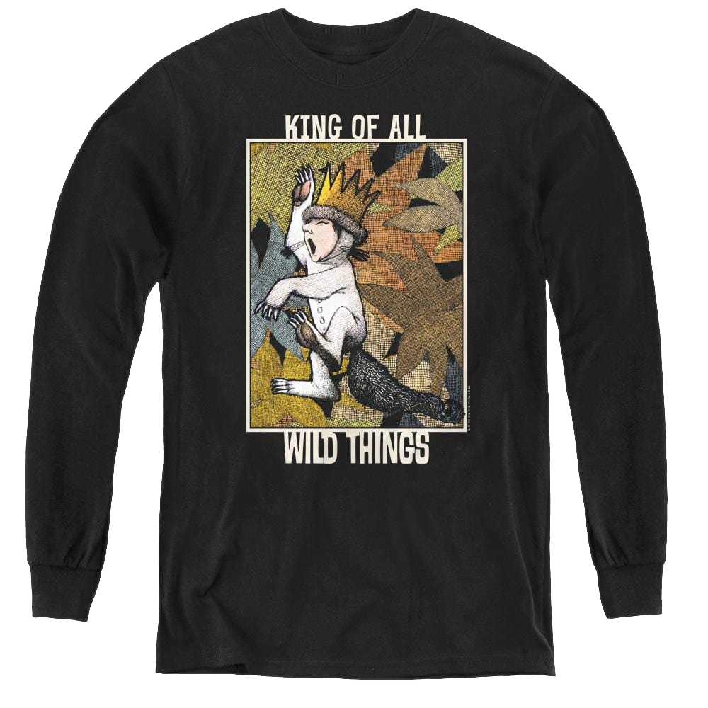 Where The Wild Things Are King Of All Wild Things - Youth Long Sleeve T-Shirt Youth Long Sleeve T-Shirt Where The Wild Things Are