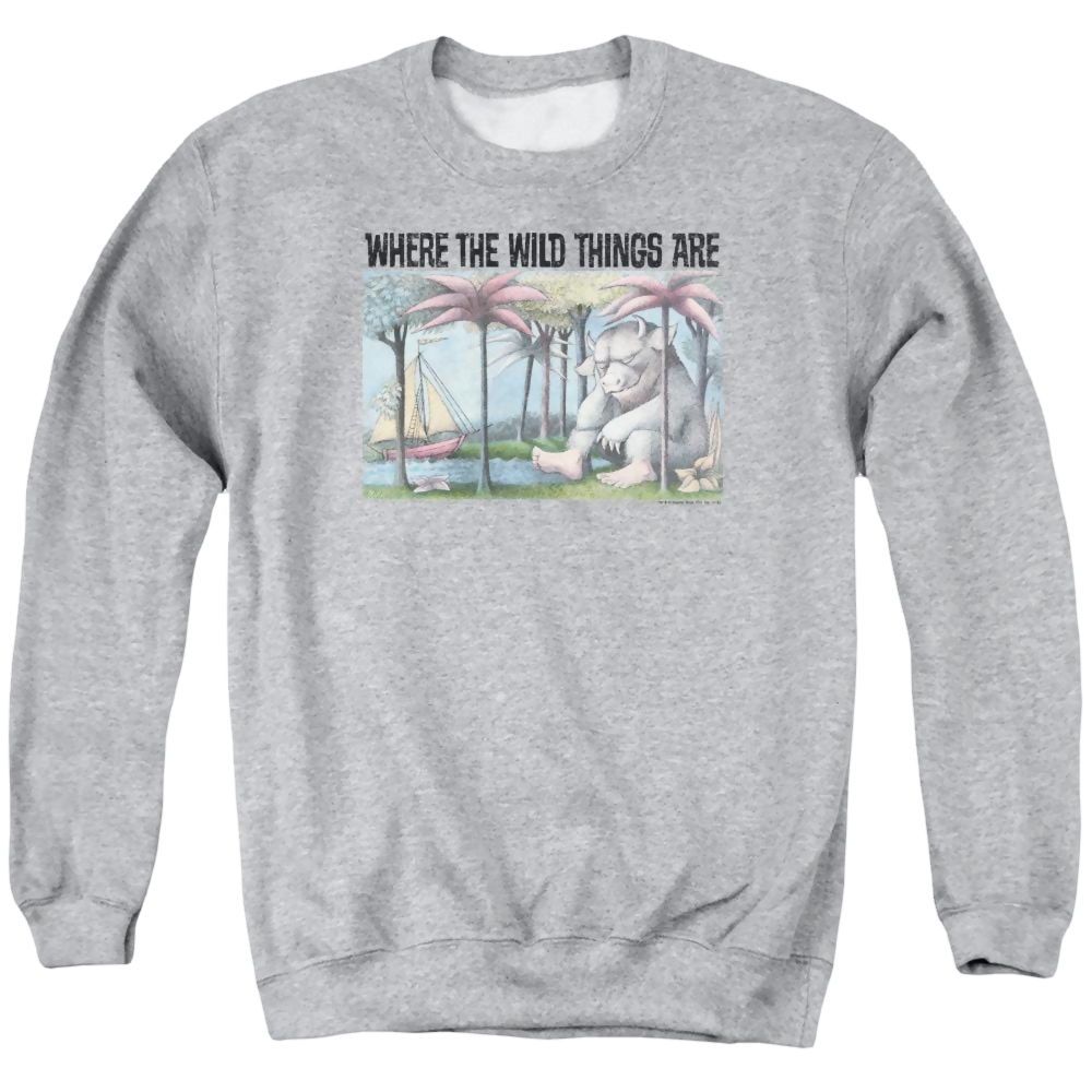 Where The Wild Things Are Cover Art Men's Crewneck Sweatshirt Men's Crewneck Sweatshirt Where The Wild Things Are