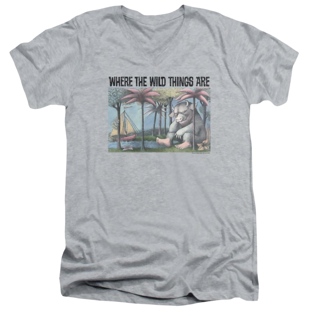 Where The Wild Things Are Cover Art Men's V-Neck T-Shirt Men's V-Neck T-Shirt Where The Wild Things Are