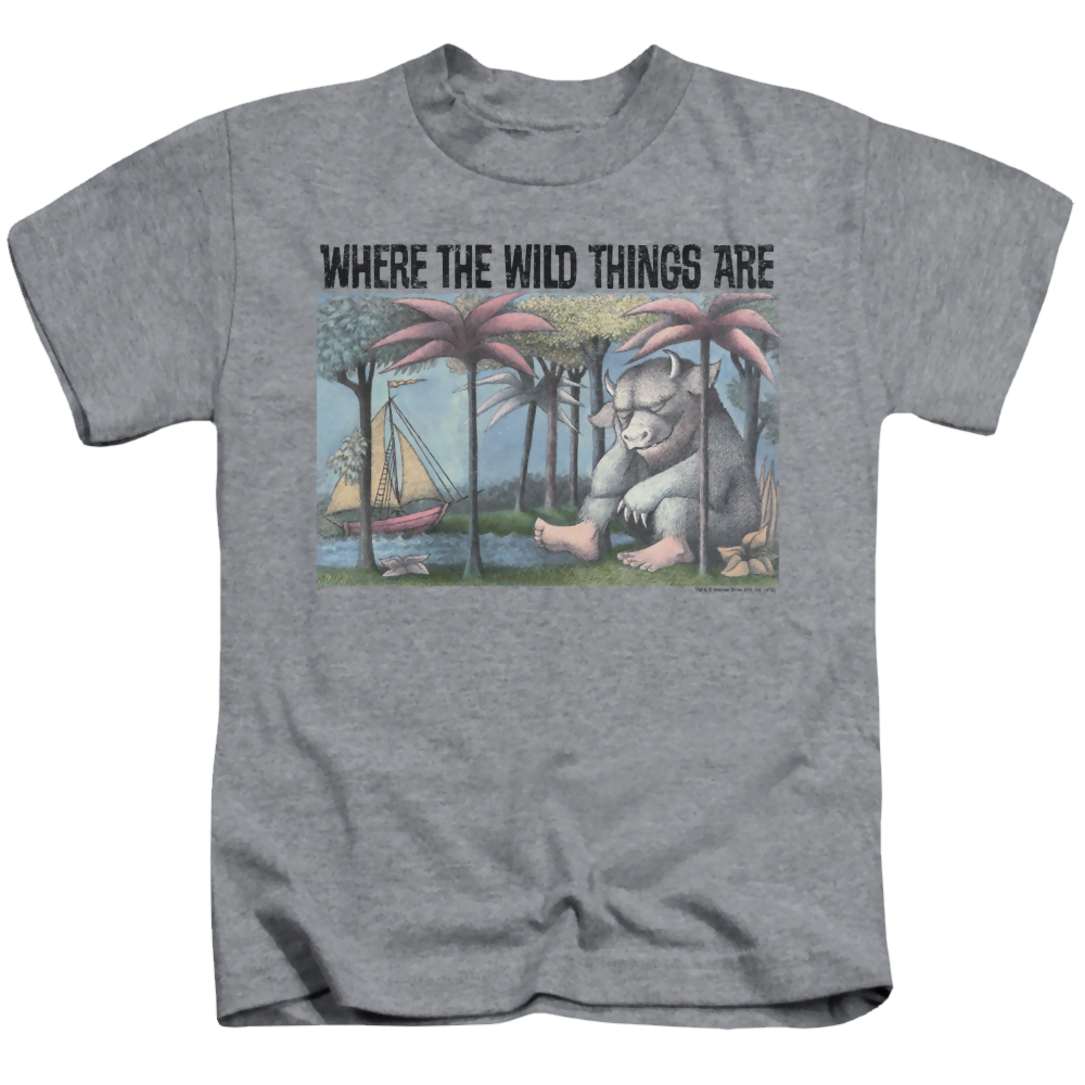 Where the Wild Things Are Cover Art - Kid's T-Shirt Kid's T-Shirt (Ages 4-7) Where The Wild Things Are